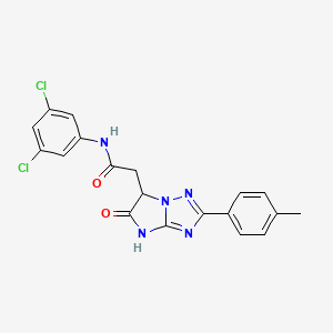 N-(3,5-dichlorophenyl)-2-[2-(4-methylphenyl)-5-oxo-5,6-dihydro-4H-imidazo[1,2-b][1,2,4]triazol-6-yl]acetamide