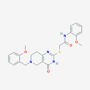 2-{[6-(2-methoxybenzyl)-4-oxo-3,4,5,6,7,8-hexahydropyrido[4,3-d]pyrimidin-2-yl]sulfanyl}-N-(2-methoxyphenyl)acetamide