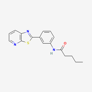 N-(3-(thiazolo[5,4-b]pyridin-2-yl)phenyl)pentanamide