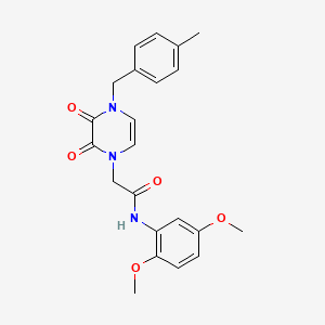 N-(2,5-dimethoxyphenyl)-2-{4-[(4-methylphenyl)methyl]-2,3-dioxo-1,2,3,4-tetrahydropyrazin-1-yl}acetamide