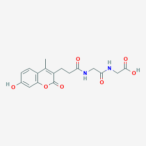 N-[3-(7-hydroxy-4-methyl-2-oxo-2H-chromen-3-yl)propanoyl]glycylglycine