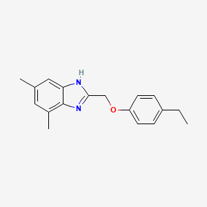 2-[(4-ethylphenoxy)methyl]-4,6-dimethyl-1H-benzimidazole