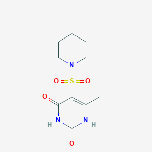 2-hydroxy-6-methyl-5-[(4-methylpiperidin-1-yl)sulfonyl]pyrimidin-4(3H)-one