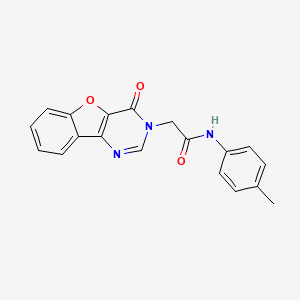 2-(4-oxobenzofuro[3,2-d]pyrimidin-3(4H)-yl)-N-(p-tolyl)acetamide