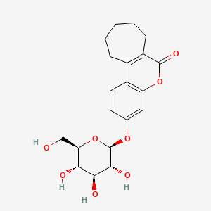 6-oxo-6,7,8,9,10,11-hexahydrocyclohepta[c]chromen-3-yl beta-D-glucopyranoside