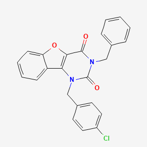 3-benzyl-1-(4-chlorobenzyl)benzofuro[3,2-d]pyrimidine-2,4(1H,3H)-dione