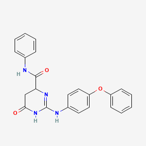 6-oxo-2-[(4-phenoxyphenyl)amino]-N-phenyl-3,4,5,6-tetrahydropyrimidine-4-carboxamide