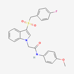 2-(3-((4-fluorobenzyl)sulfonyl)-1H-indol-1-yl)-N-(4-methoxyphenyl)acetamide