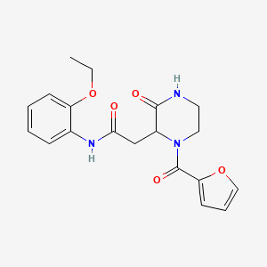 N-(2-ethoxyphenyl)-2-[1-(2-furylcarbonyl)-3-oxopiperazin-2-yl]acetamide