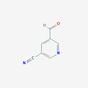 molecular formula C7H4N2O B112920 5-甲酰烟酸腈 CAS No. 70416-53-4