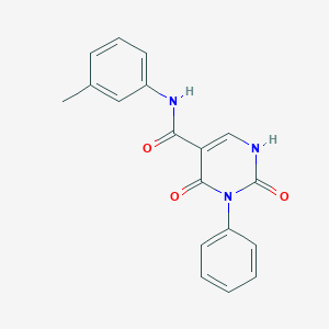 N-(3-methylphenyl)-2,4-dioxo-3-phenyl-1,2,3,4-tetrahydropyrimidine-5-carboxamide