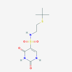 N-[2-(tert-butylsulfanyl)ethyl]-2-hydroxy-6-oxo-1,6-dihydropyrimidine-5-sulfonamide