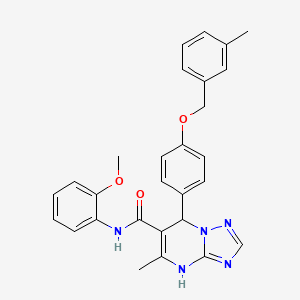 N-(2-methoxyphenyl)-5-methyl-7-{4-[(3-methylbenzyl)oxy]phenyl}-4,7-dihydro[1,2,4]triazolo[1,5-a]pyrimidine-6-carboxamide