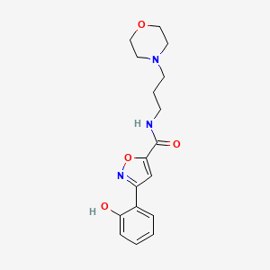 3-(2-hydroxyphenyl)-N-[3-(morpholin-4-yl)propyl]-1,2-oxazole-5-carboxamide