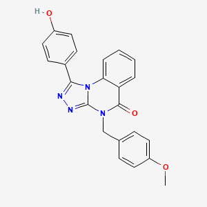 1-(4-hydroxyphenyl)-4-(4-methoxybenzyl)[1,2,4]triazolo[4,3-a]quinazolin-5(4H)-one