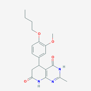 5-(4-butoxy-3-methoxyphenyl)-4-hydroxy-2-methyl-5,8-dihydropyrido[2,3-d]pyrimidin-7(6H)-one