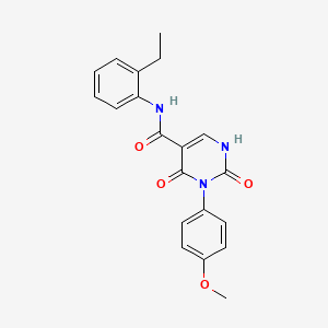 N-(2-ethylphenyl)-3-(4-methoxyphenyl)-2,4-dioxo-1,2,3,4-tetrahydropyrimidine-5-carboxamide