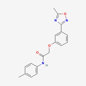 2-[3-(5-methyl-1,2,4-oxadiazol-3-yl)phenoxy]-N-(4-methylphenyl)acetamide