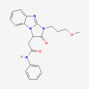 2-[1-(3-methoxypropyl)-2-oxo-2,3-dihydro-1H-imidazo[1,2-a]benzimidazol-3-yl]-N-phenylacetamide