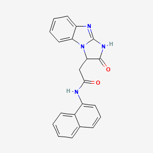 N-(naphthalen-1-yl)-2-(2-oxo-2,3-dihydro-1H-imidazo[1,2-a]benzimidazol-3-yl)acetamide