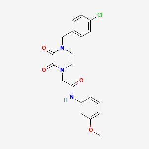 2-(4-(4-chlorobenzyl)-2,3-dioxo-3,4-dihydropyrazin-1(2H)-yl)-N-(3-methoxyphenyl)acetamide