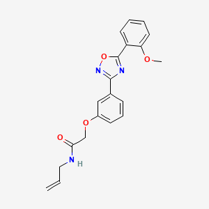 2-{3-[5-(2-methoxyphenyl)-1,2,4-oxadiazol-3-yl]phenoxy}-N-(prop-2-en-1-yl)acetamide