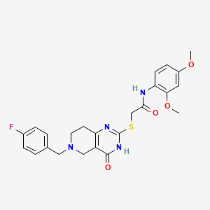 N-(2,4-dimethoxyphenyl)-2-{[6-(4-fluorobenzyl)-4-oxo-3,4,5,6,7,8-hexahydropyrido[4,3-d]pyrimidin-2-yl]sulfanyl}acetamide