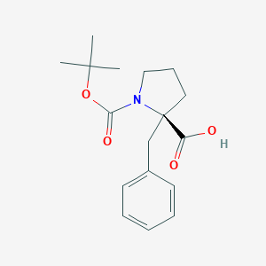 molecular formula C17H23NO4 B112923 Boc-(R)-alpha-benzyl-proline CAS No. 706806-60-2