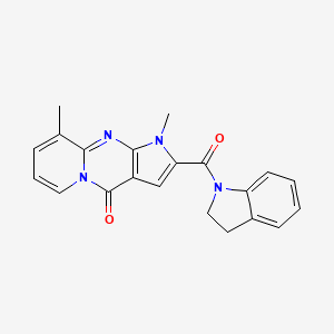 2-(2,3-dihydro-1H-indol-1-ylcarbonyl)-1,9-dimethylpyrido[1,2-a]pyrrolo[2,3-d]pyrimidin-4(1H)-one