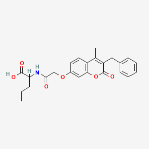 N-{[(3-benzyl-4-methyl-2-oxo-2H-chromen-7-yl)oxy]acetyl}norvaline