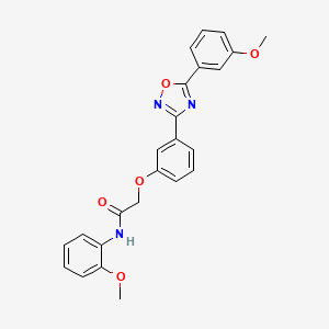 N-(2-methoxyphenyl)-2-{3-[5-(3-methoxyphenyl)-1,2,4-oxadiazol-3-yl]phenoxy}acetamide