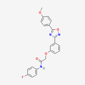 N-(4-fluorophenyl)-2-{3-[5-(4-methoxyphenyl)-1,2,4-oxadiazol-3-yl]phenoxy}acetamide