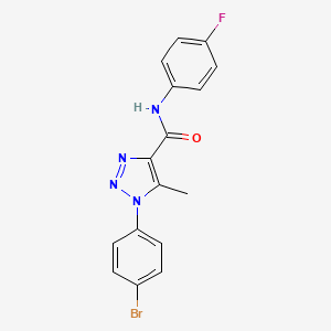 1-(4-bromophenyl)-N-(4-fluorophenyl)-5-methyl-1H-1,2,3-triazole-4-carboxamide