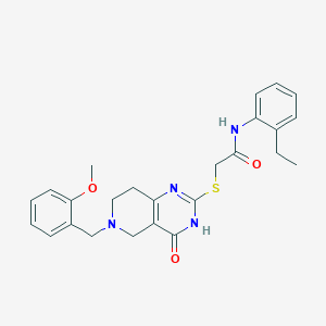 N-(2-ethylphenyl)-2-{[6-(2-methoxybenzyl)-4-oxo-3,4,5,6,7,8-hexahydropyrido[4,3-d]pyrimidin-2-yl]sulfanyl}acetamide