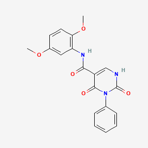 N-(2,5-dimethoxyphenyl)-2,4-dioxo-3-phenyl-1,2,3,4-tetrahydropyrimidine-5-carboxamide