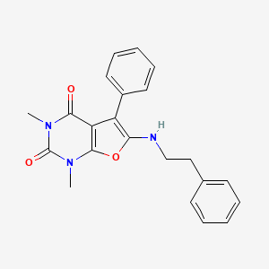 1,3-dimethyl-5-phenyl-6-[(2-phenylethyl)amino]furo[2,3-d]pyrimidine-2,4(1H,3H)-dione