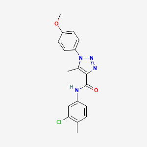 N-(3-chloro-4-methylphenyl)-1-(4-methoxyphenyl)-5-methyl-1H-1,2,3-triazole-4-carboxamide