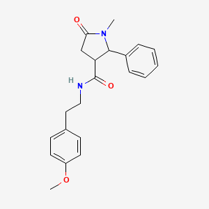 N-[2-(4-methoxyphenyl)ethyl]-1-methyl-5-oxo-2-phenylpyrrolidine-3-carboxamide