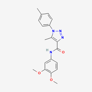 N-(3,4-dimethoxyphenyl)-5-methyl-1-(4-methylphenyl)-1H-1,2,3-triazole-4-carboxamide