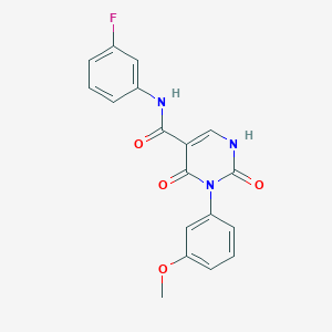 N-(3-fluorophenyl)-3-(3-methoxyphenyl)-2,4-dioxo-1,2,3,4-tetrahydropyrimidine-5-carboxamide