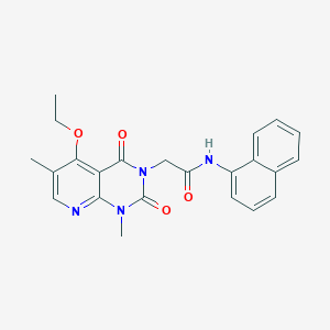 2-(5-ethoxy-1,6-dimethyl-2,4-dioxo-1,2-dihydropyrido[2,3-d]pyrimidin-3(4H)-yl)-N-(naphthalen-1-yl)acetamide