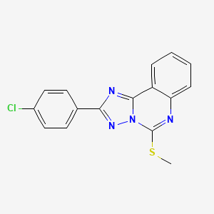 2-(4-Chlorophenyl)-5-(methylthio)[1,2,4]triazolo[1,5-c]quinazoline