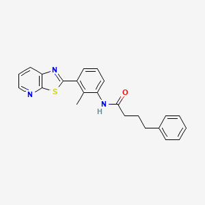 N-(2-Methyl-3-{[1,3]thiazolo[5,4-B]pyridin-2-YL}phenyl)-4-phenylbutanamide