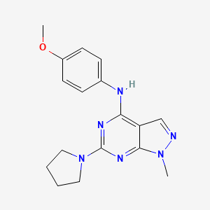 N-(4-methoxyphenyl)-1-methyl-6-(pyrrolidin-1-yl)-1H-pyrazolo[3,4-d]pyrimidin-4-amine