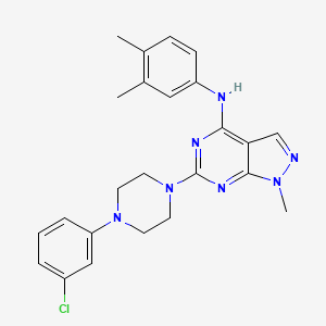 6-[4-(3-chlorophenyl)piperazin-1-yl]-N-(3,4-dimethylphenyl)-1-methyl-1H-pyrazolo[3,4-d]pyrimidin-4-amine