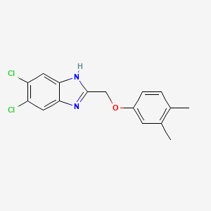 5,6-dichloro-2-[(3,4-dimethylphenoxy)methyl]-1H-benzimidazole