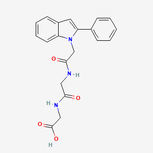 N-[(2-phenyl-1H-indol-1-yl)acetyl]glycylglycine