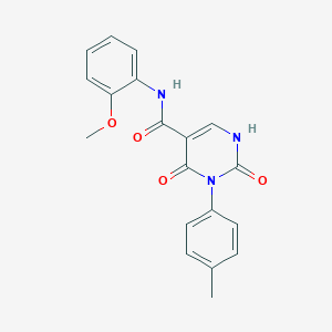 N-(2-methoxyphenyl)-2,4-dioxo-3-(p-tolyl)-1,2,3,4-tetrahydropyrimidine-5-carboxamide