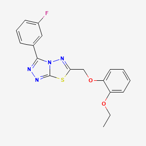 6-[(2-Ethoxyphenoxy)methyl]-3-(3-fluorophenyl)[1,2,4]triazolo[3,4-b][1,3,4]thiadiazole