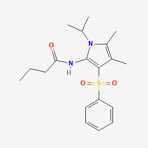 N-[4,5-dimethyl-3-(phenylsulfonyl)-1-(propan-2-yl)-1H-pyrrol-2-yl]butanamide